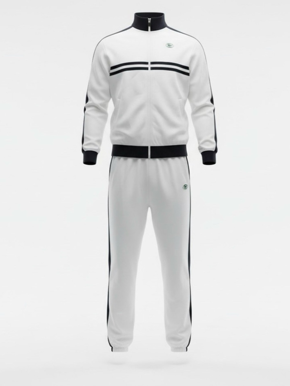Lacoste Sporty & Rich Athletic Jacket and Pants Set Size 38/36